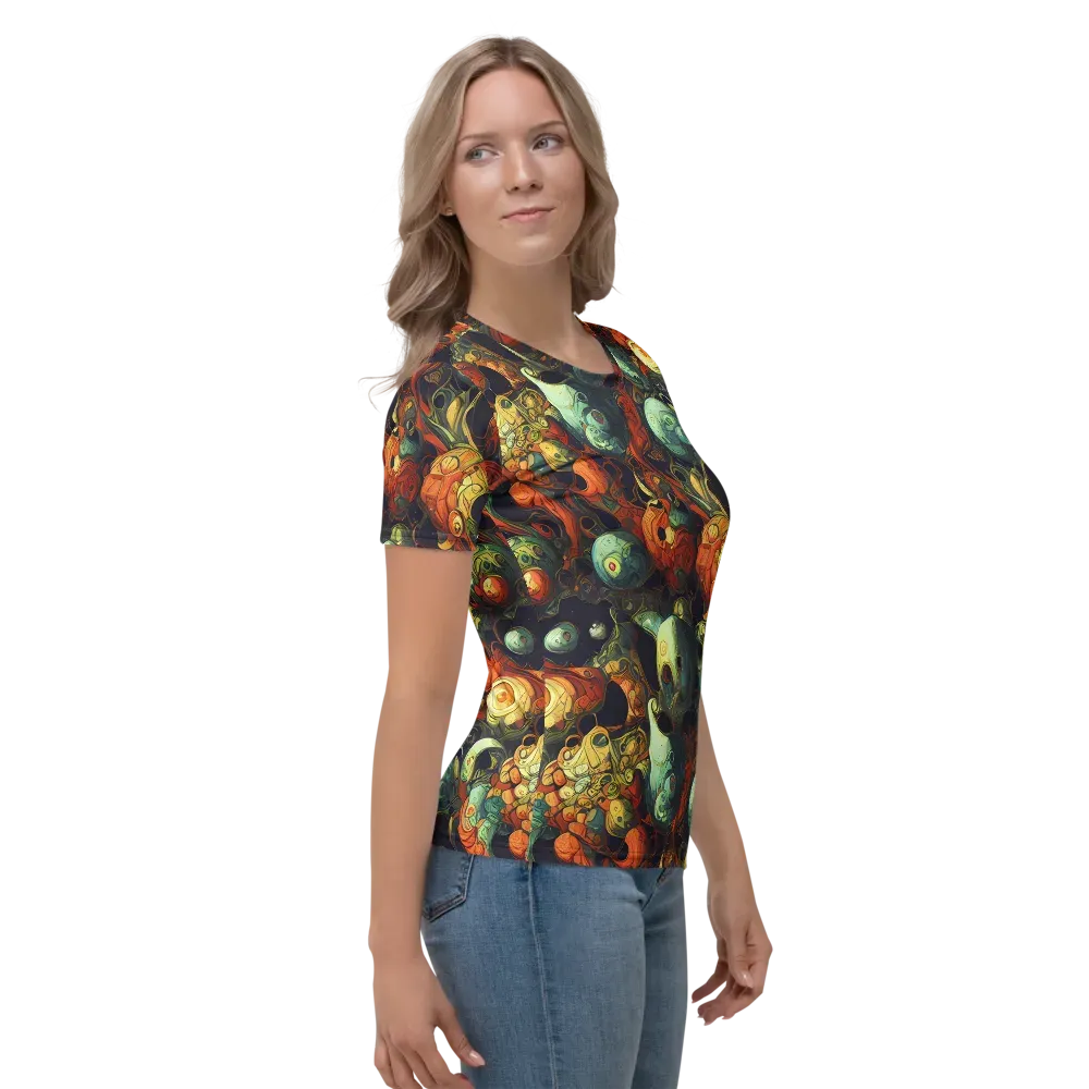 Midnight Mutants on Women's Crew Neck T-Shirt — Right