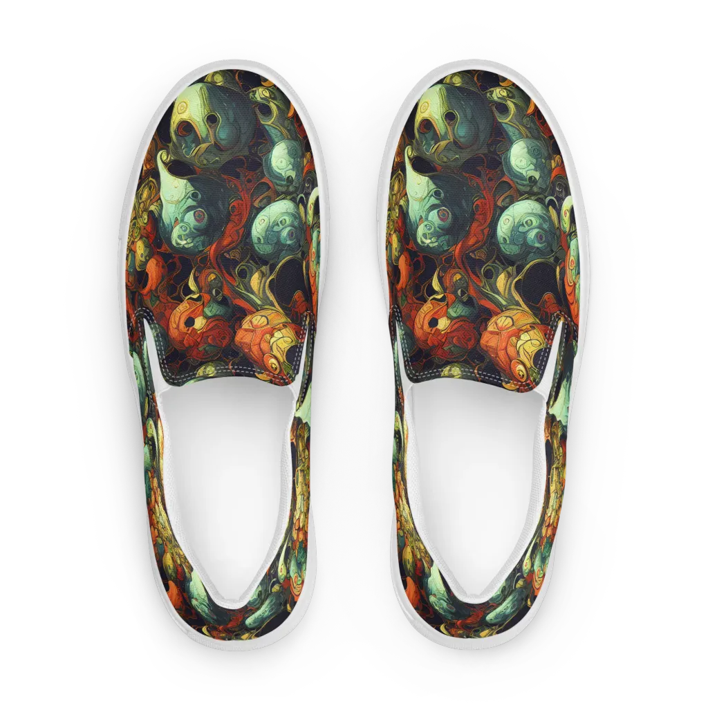 Midnight Mutants on Men's Slip-On Canvas Shoes — Front