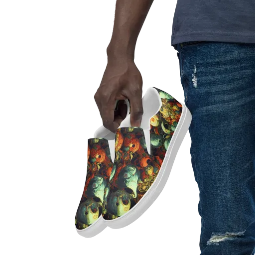 Midnight Mutants on a Men's Slip-On Canvas Shoes