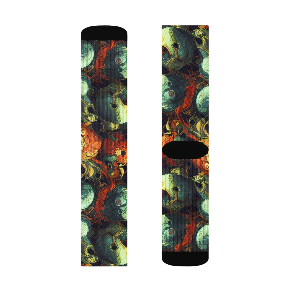 Midnight Mutants on Socks — Left Sock