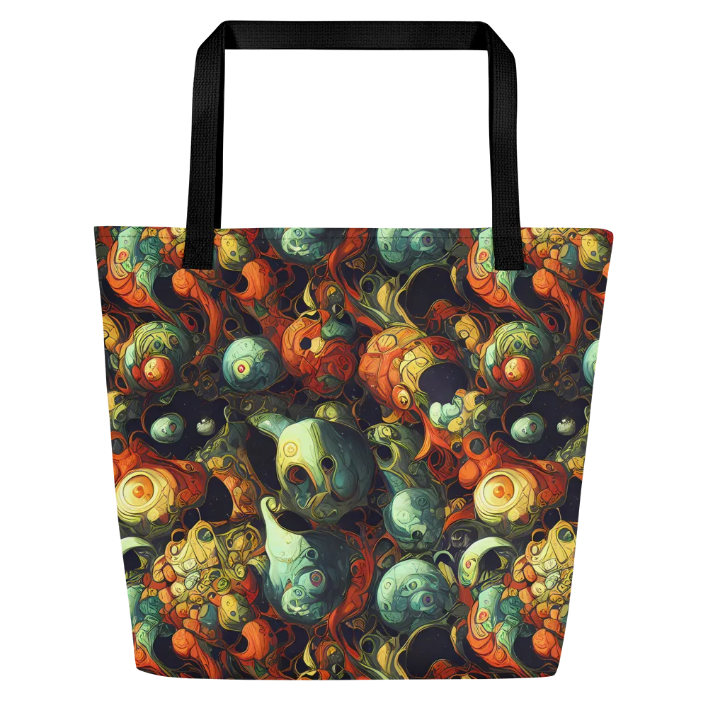 Midnight Mutants on Large Tote Bag W/ Pocket — Front