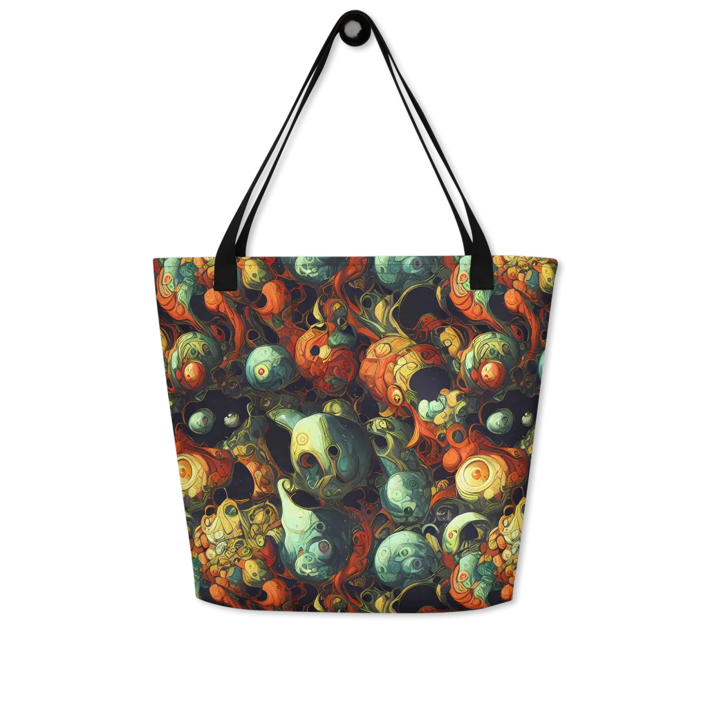 Midnight Mutants on Large Tote Bag W/ Pocket — Front