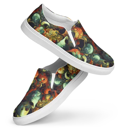 Midnight Mutants on a Women's Slip-On Canvas Shoes