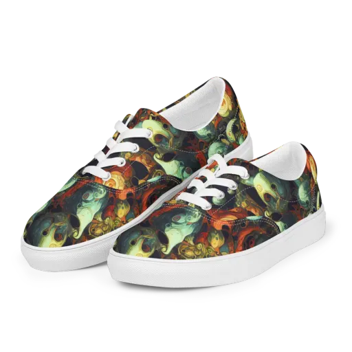 Midnight Mutants on a Men's Lace-Up Canvas Shoes