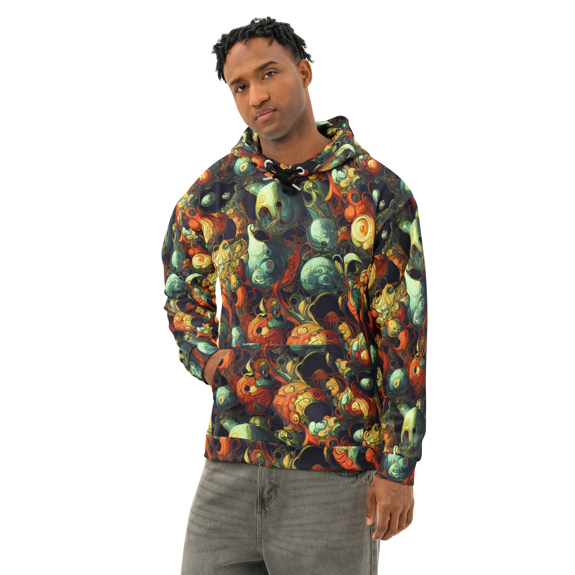 Midnight Mutants on Cotton Hoodie — Left Front