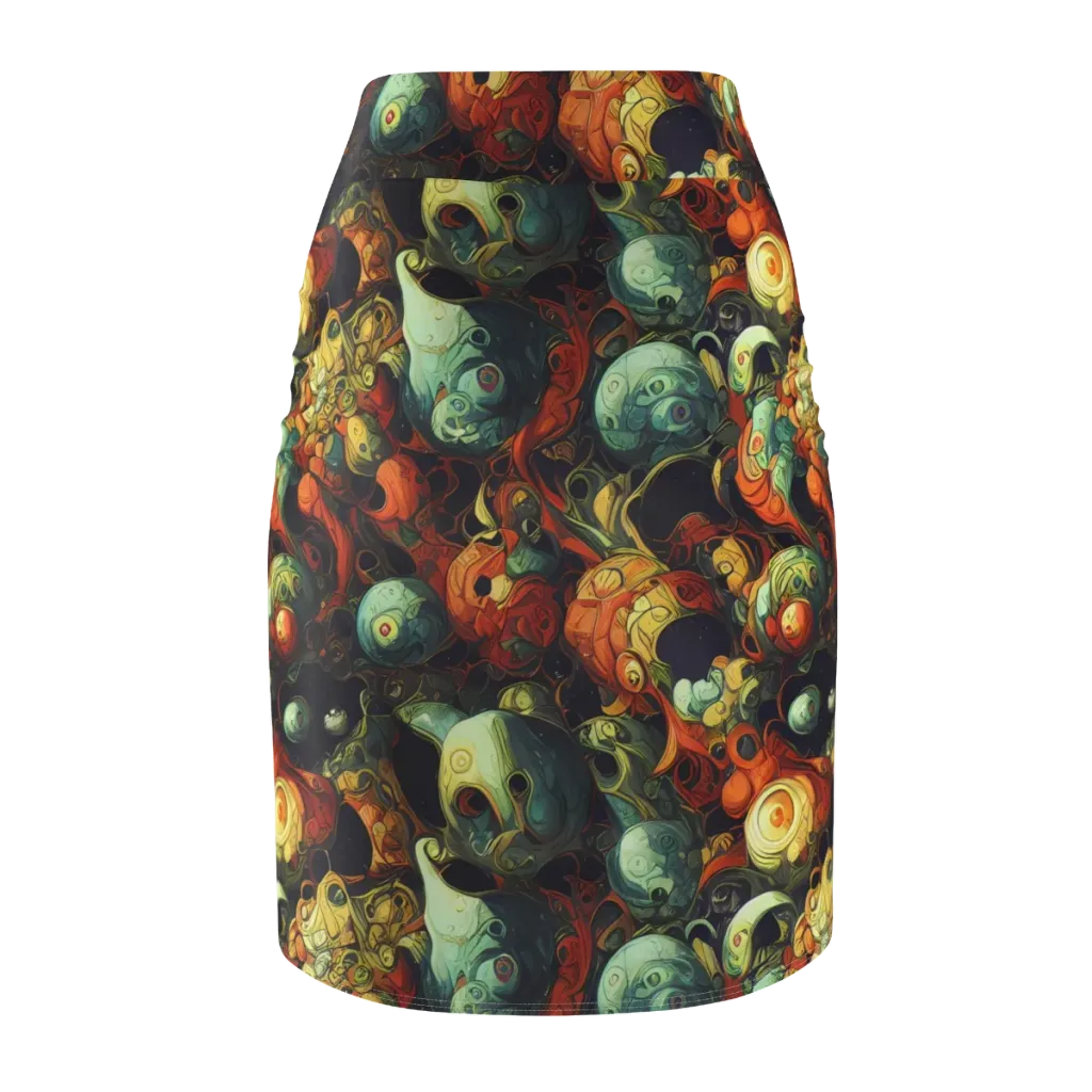 Midnight Mutants on Pencil Skirt — Back