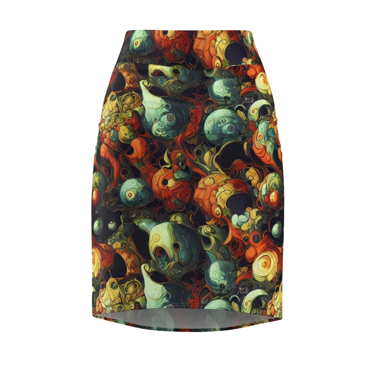 Midnight Mutants on Pencil Skirt — Front