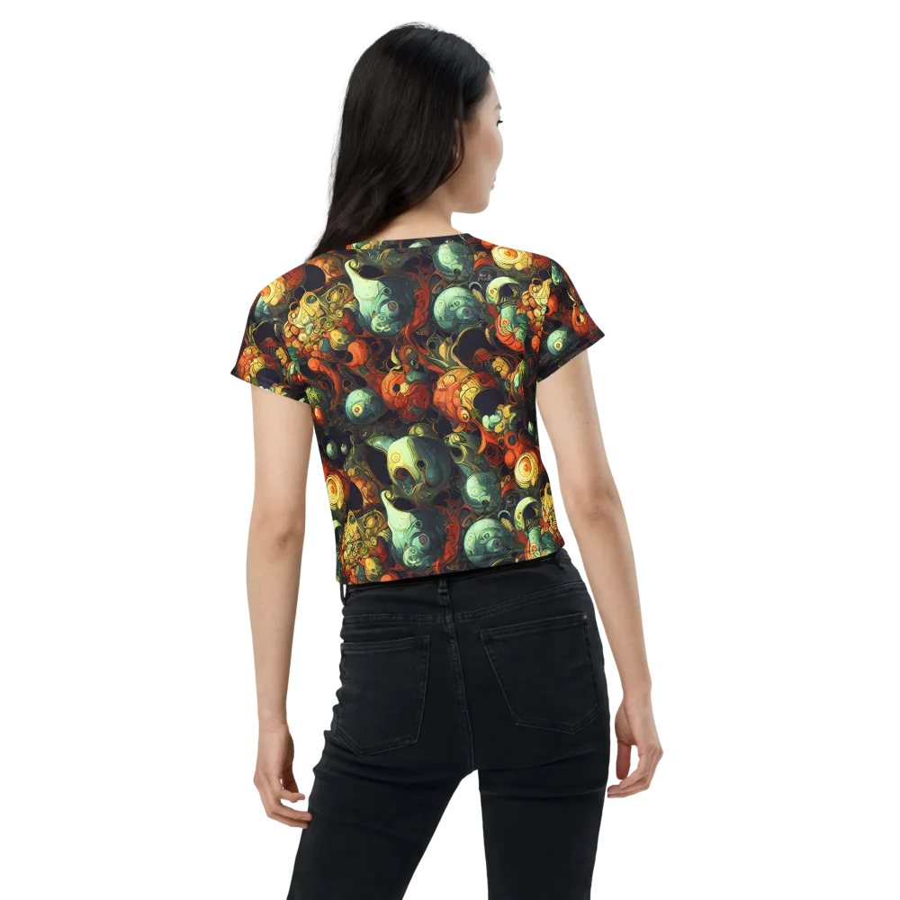 Midnight Mutants on Crop Tee — Back