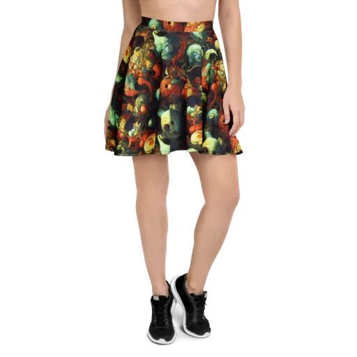 Midnight Mutants on a Skater Skirt