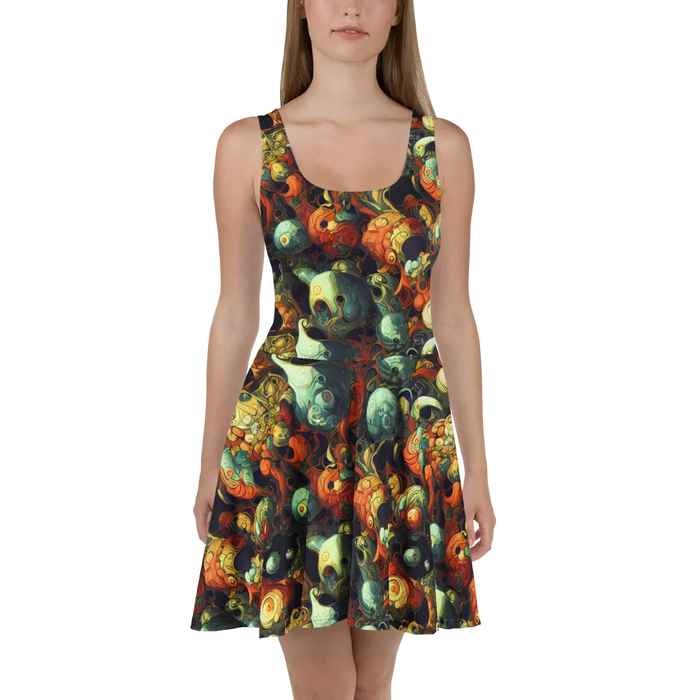 Midnight Mutants on Skater Dress — Front
