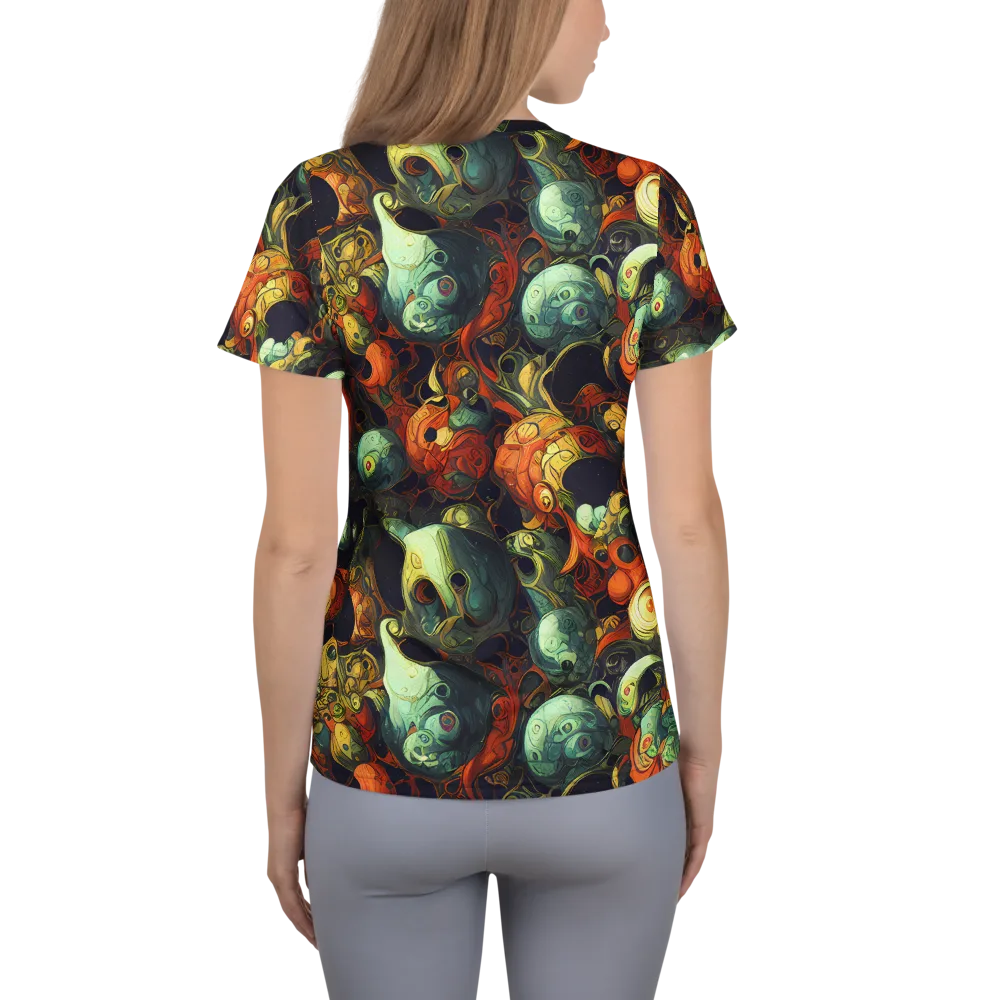 Midnight Mutants on Women's Athletic T-Shirt — Back