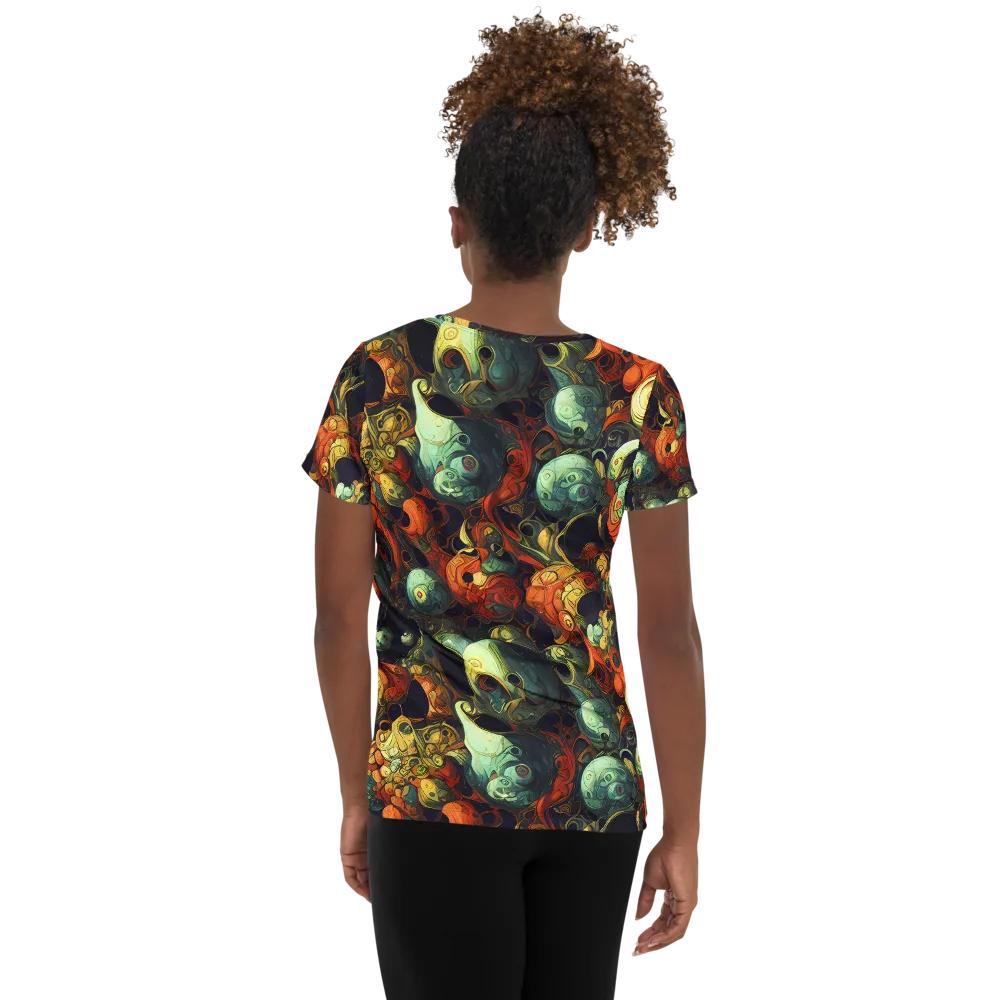 Midnight Mutants on Women's Athletic T-Shirt — Back