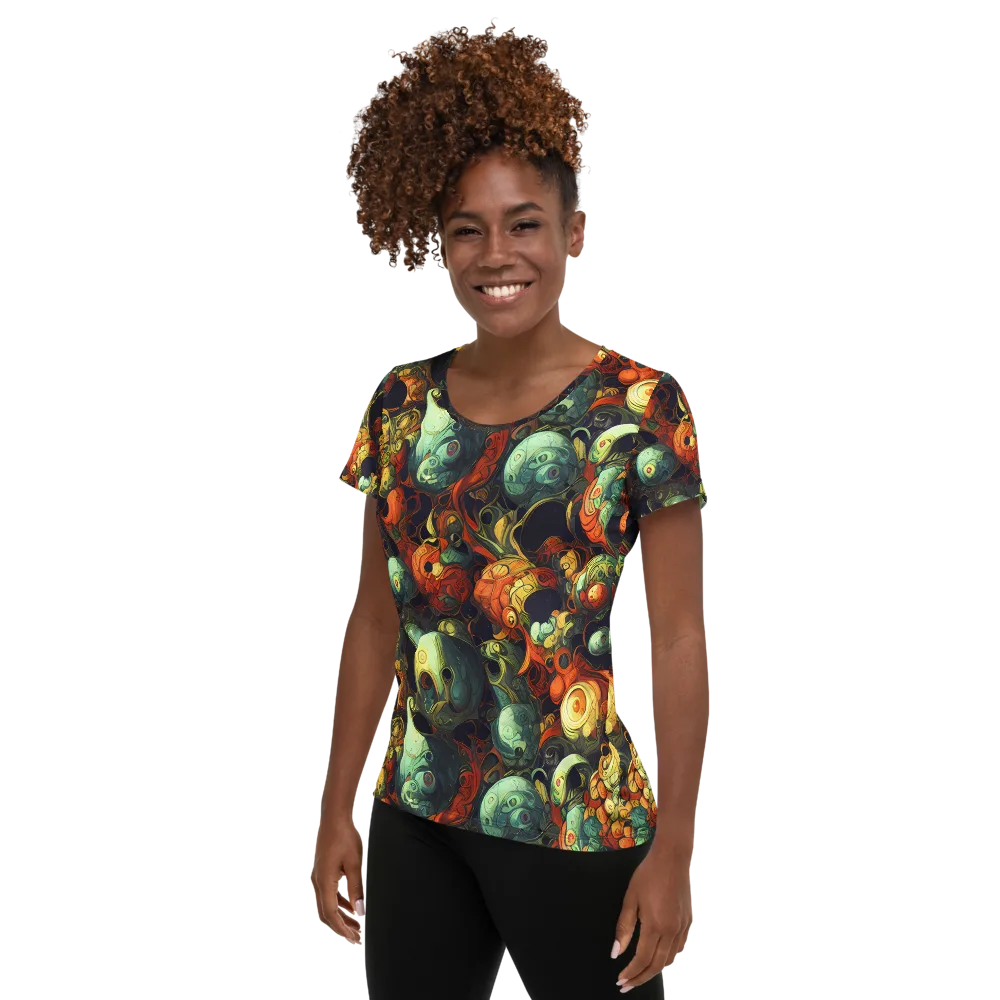 Midnight Mutants on Women's Athletic T-Shirt — Left