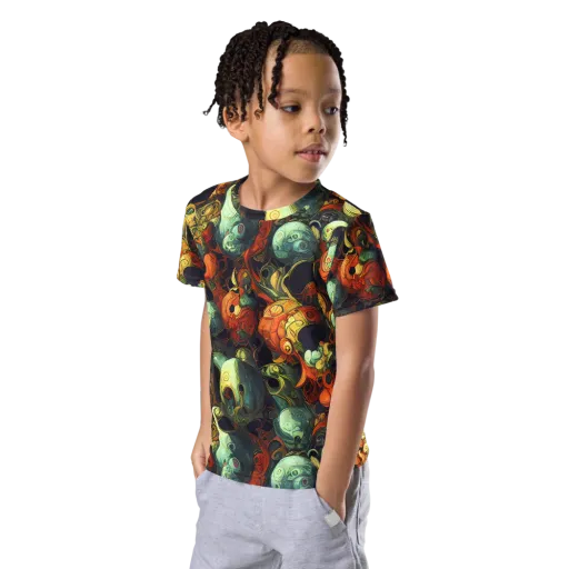 Midnight Mutants on a Kids Crew Neck T-Shirt
