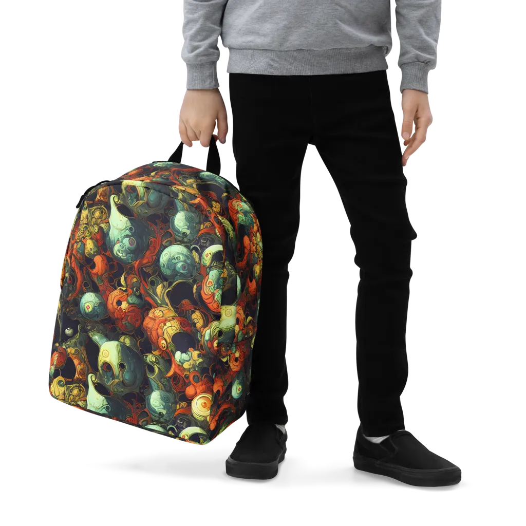 Midnight Mutants on Minimalist Backpack — Zoomed-in
