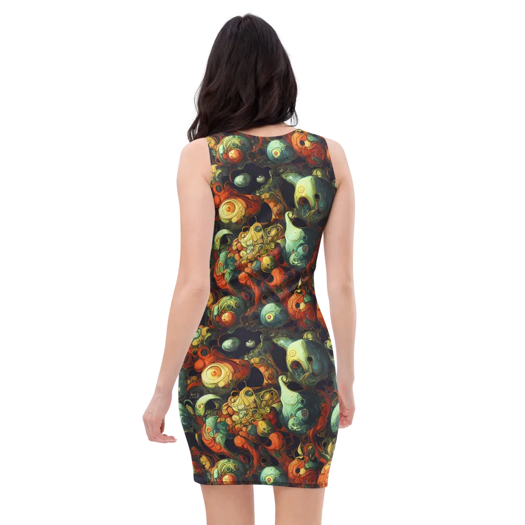 Midnight Mutants on Bodycon Dress — Back
