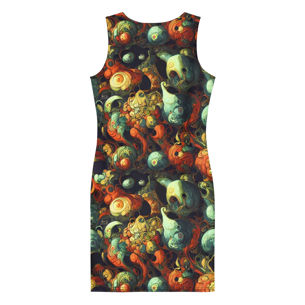 Midnight Mutants on Bodycon Dress — Back