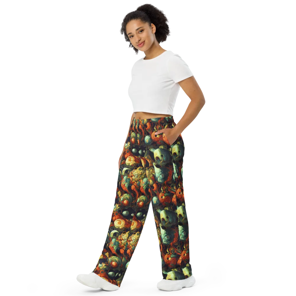 Midnight Mutants on Wide-Leg Pants — Left Front