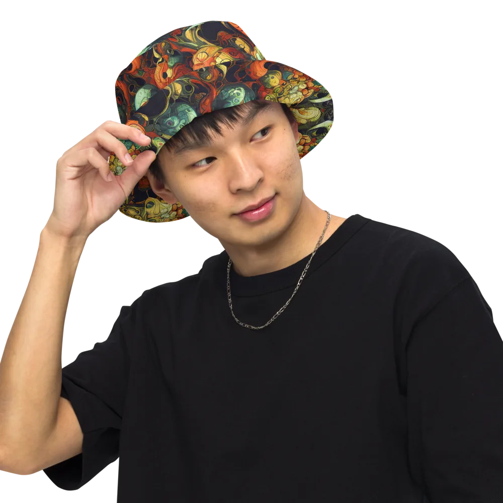 Midnight Mutants on Reversible Bucket Hat — Front Inside