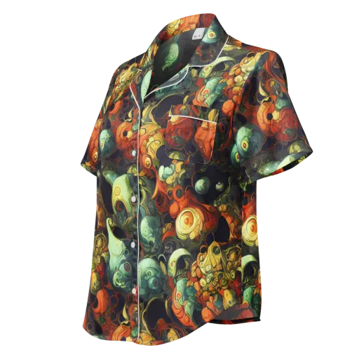 Midnight Mutants on a Women's Short Sleeve Pajama Top