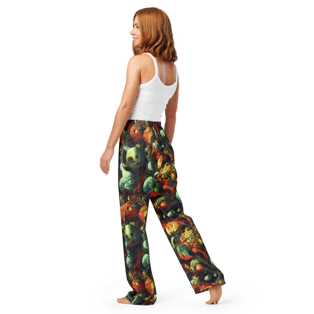 Midnight Mutants on Women's Pajama Pants — Back