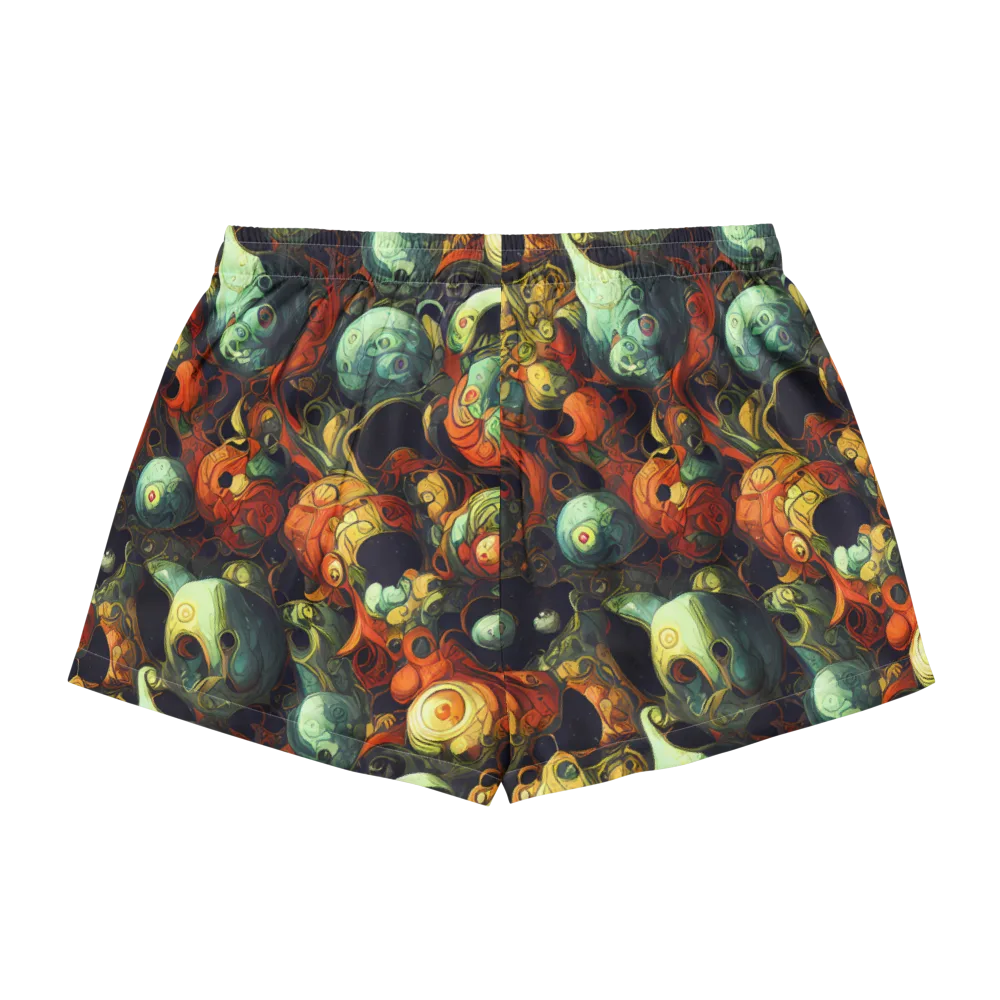 Midnight Mutants on Women's Pajama Shorts — Back