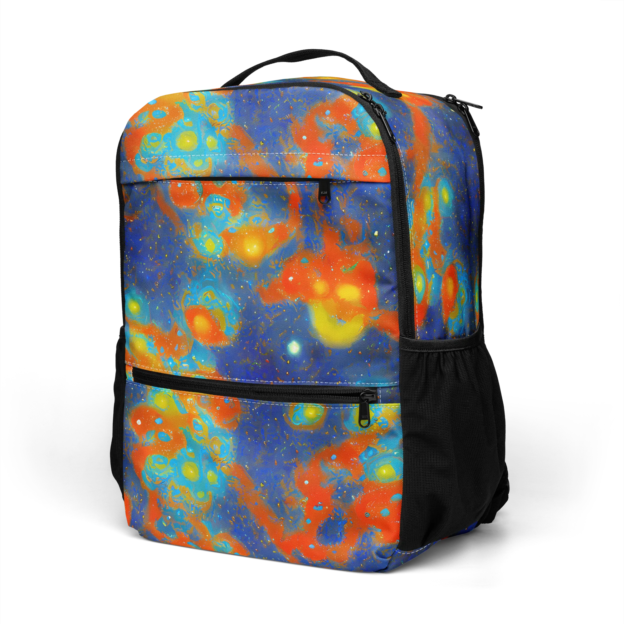 Orbital Bloom on Utility Backpack — Left Front