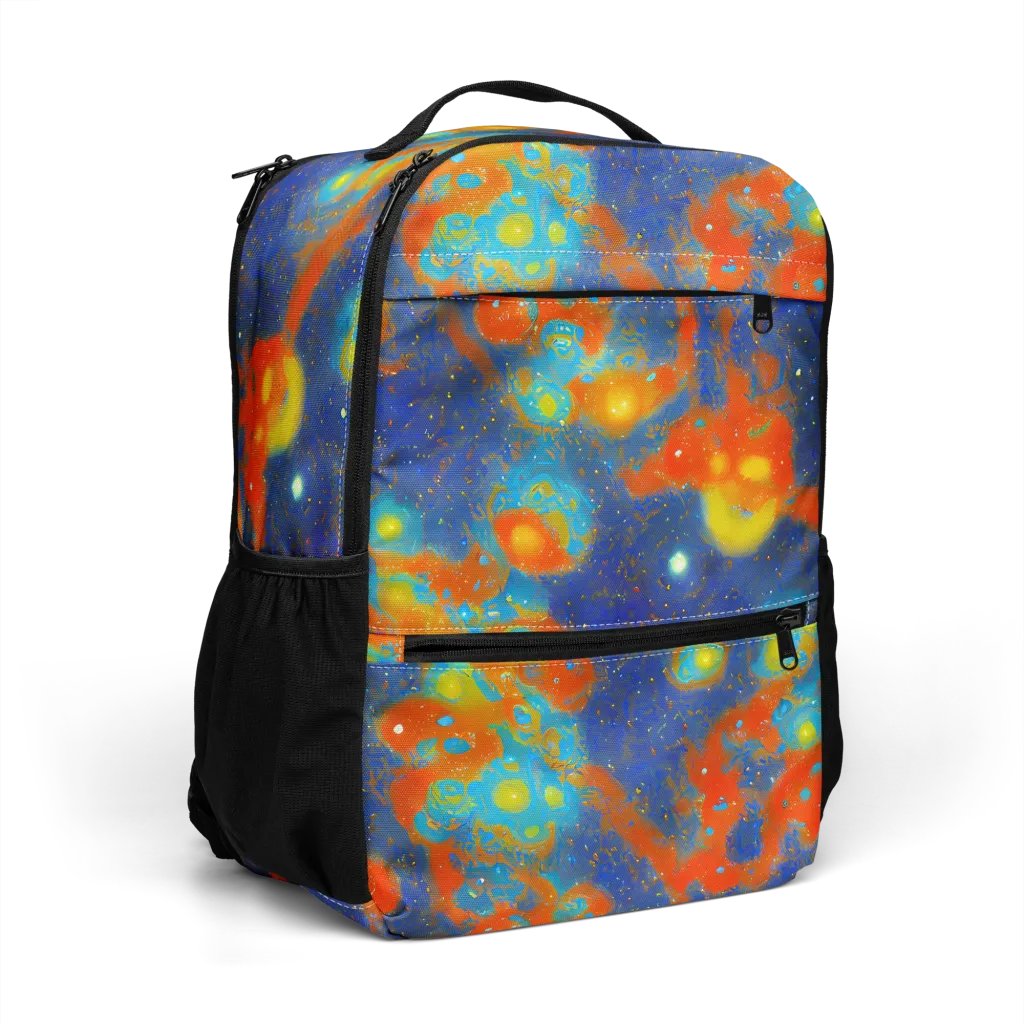 Orbital Bloom on Utility Backpack — Right Front