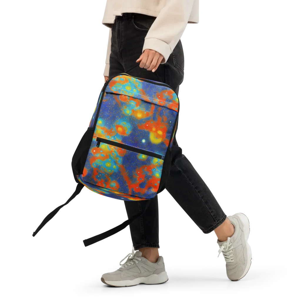 Orbital Bloom on Utility Backpack — Front