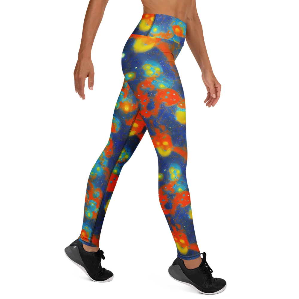 Orbital Bloom on Yoga Leggings — Right