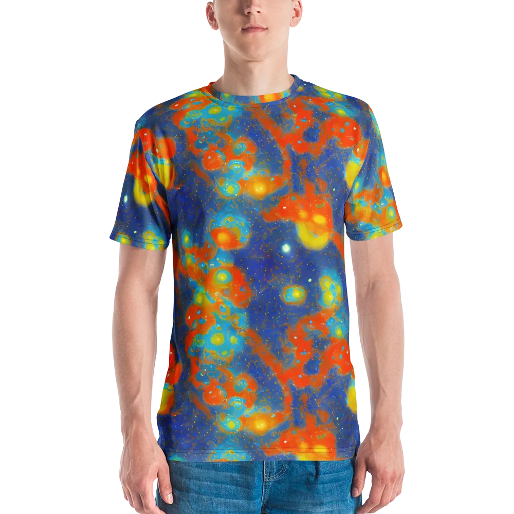 Orbital Bloom on Men's Crew Neck T-Shirt — Front