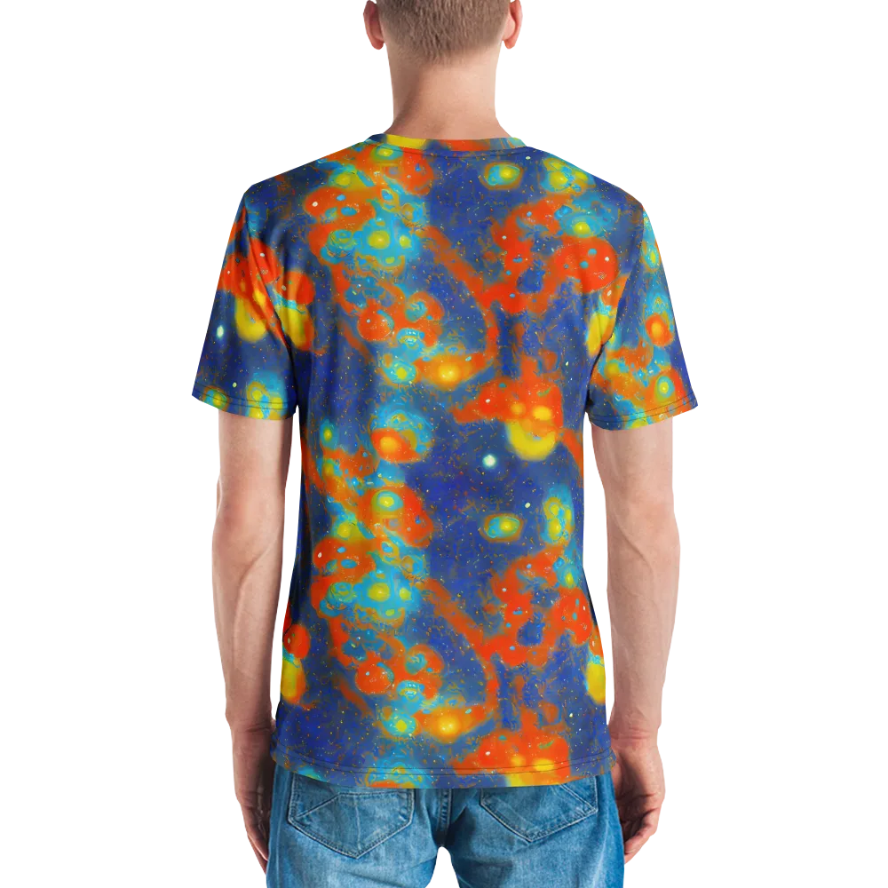 Orbital Bloom on Men's Crew Neck T-Shirt — Back