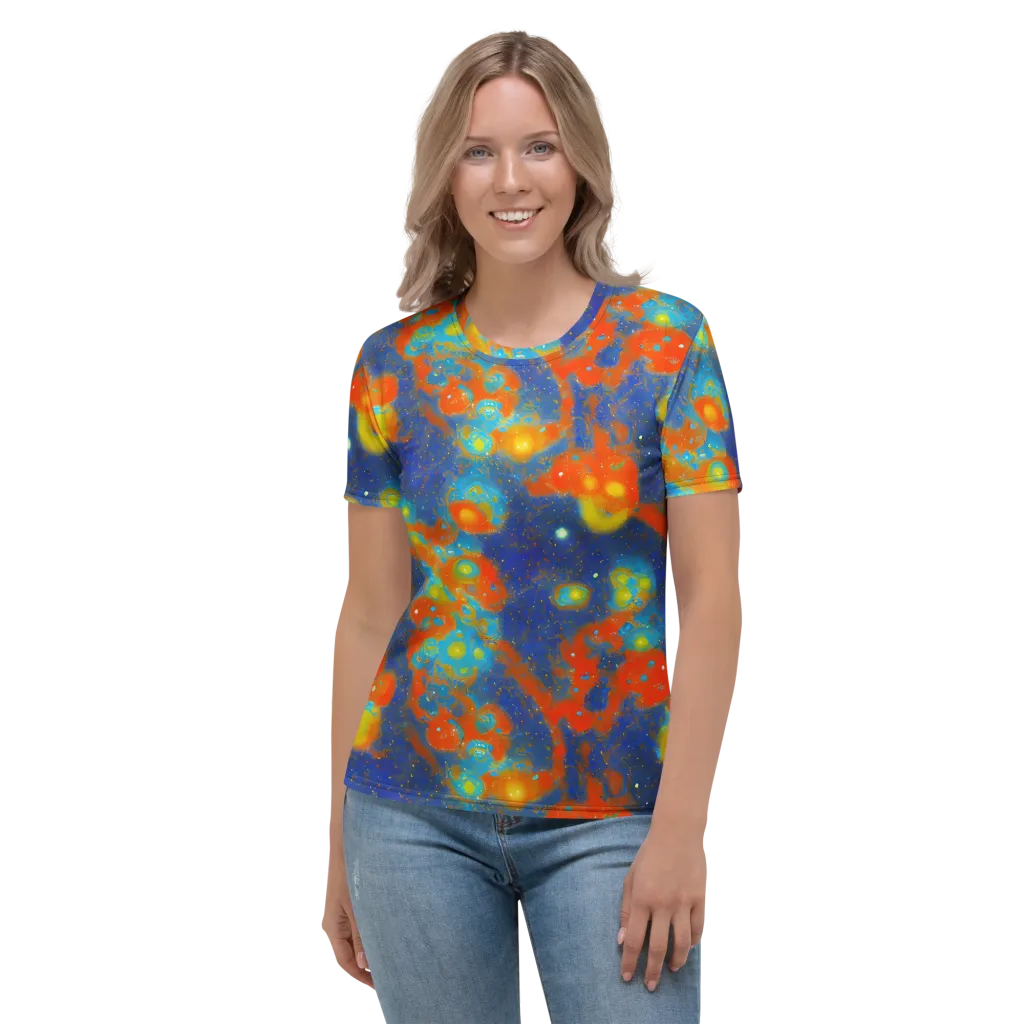 Orbital Bloom on Women's Crew Neck T-Shirt — Front