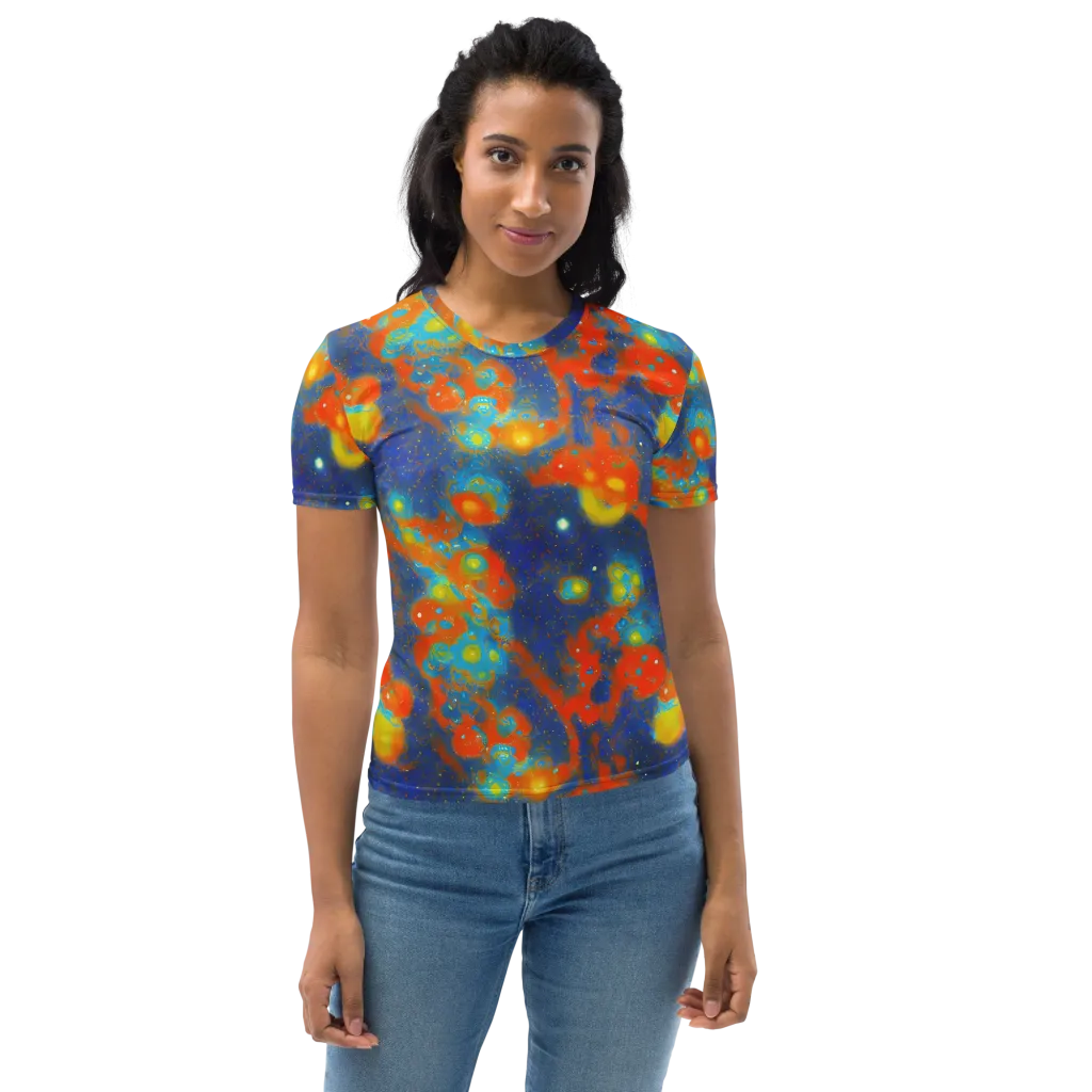 Orbital Bloom on Women's Crew Neck T-Shirt — Front