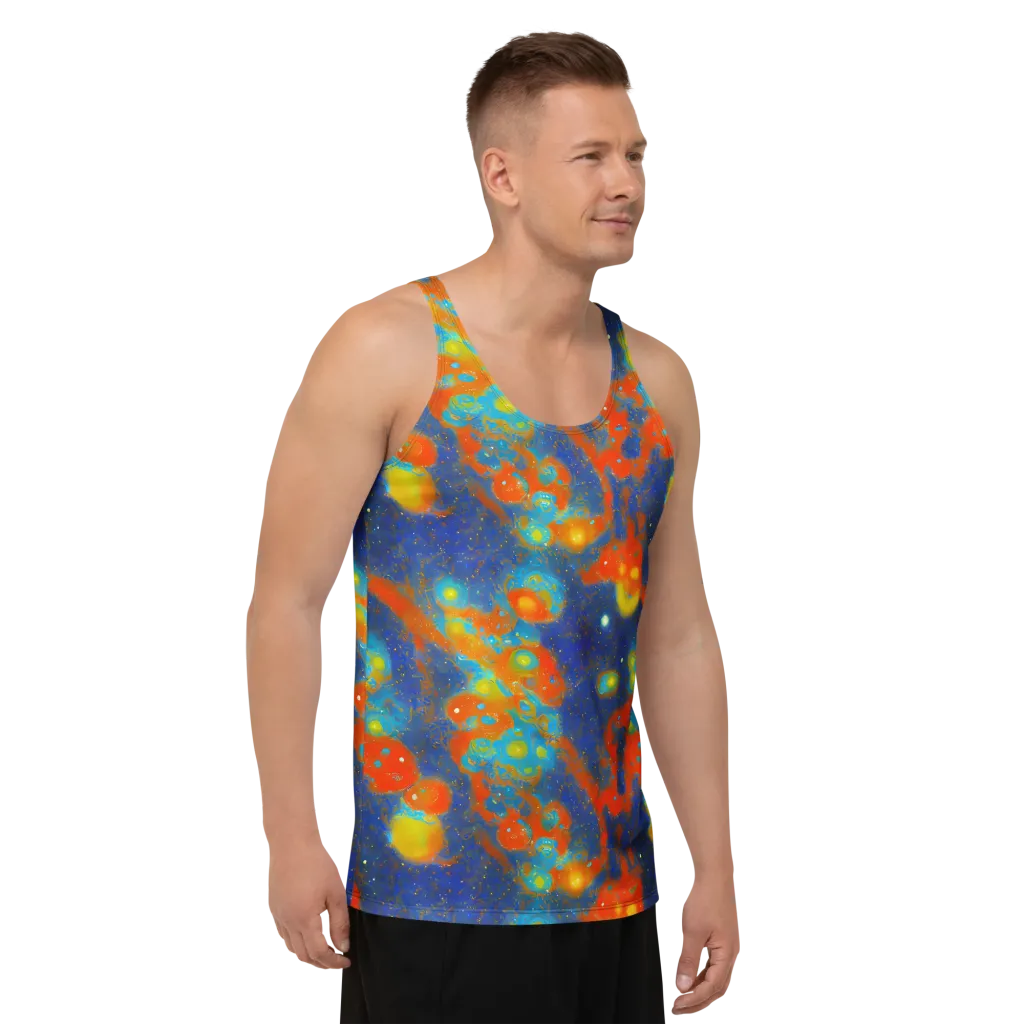 Orbital Bloom on Men's Tank Top — Right Front