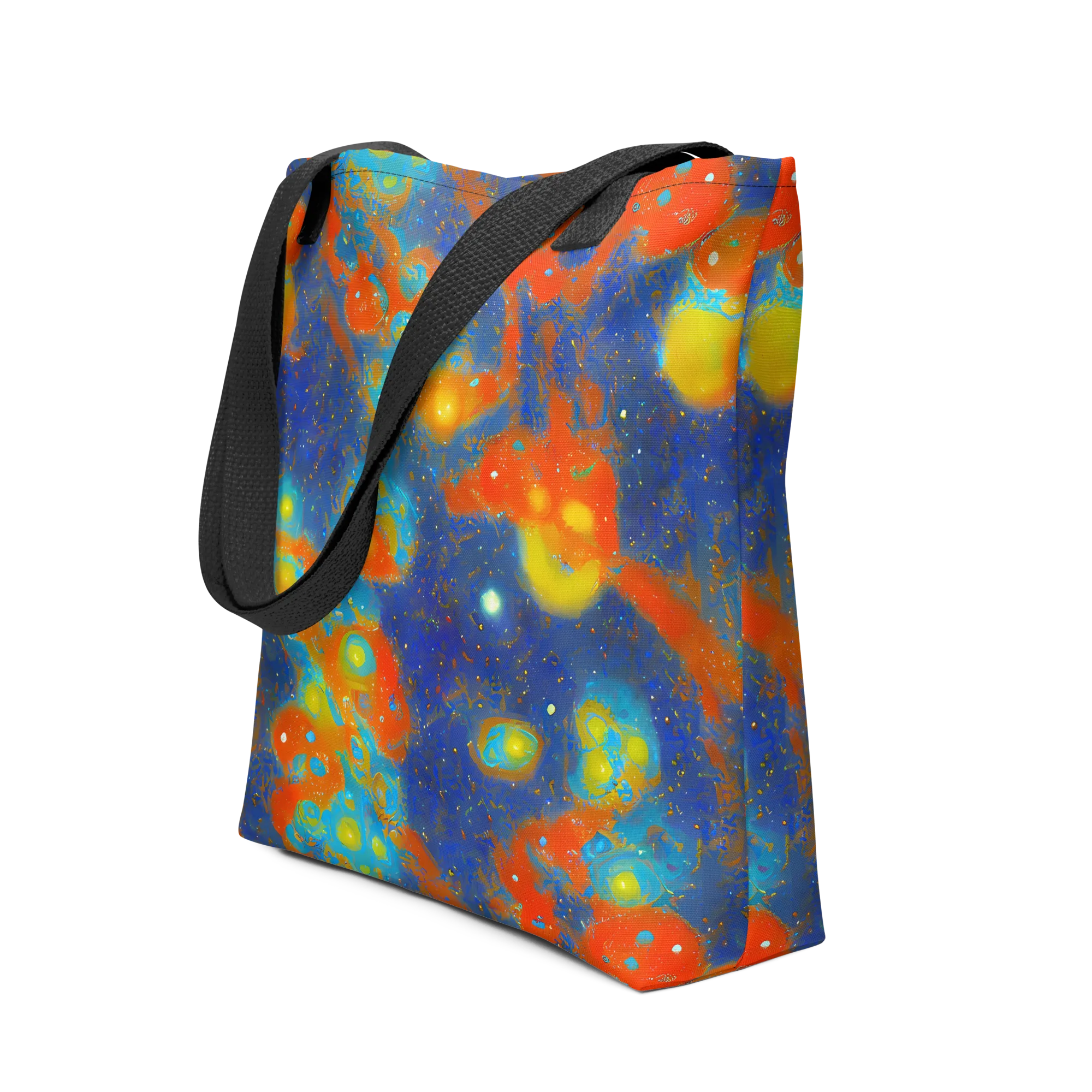 Orbital Bloom on Tote Bag — Front