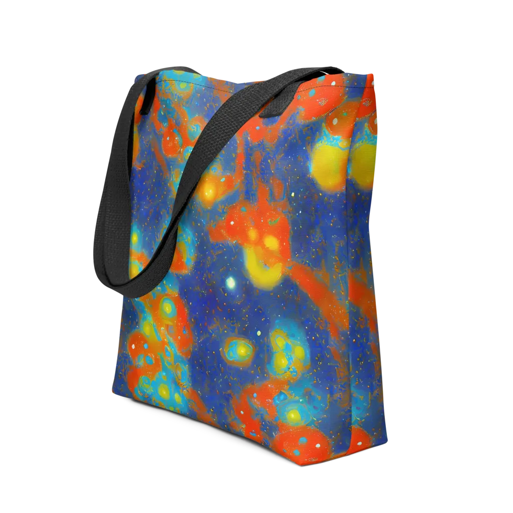 Orbital Bloom on Tote Bag — Front