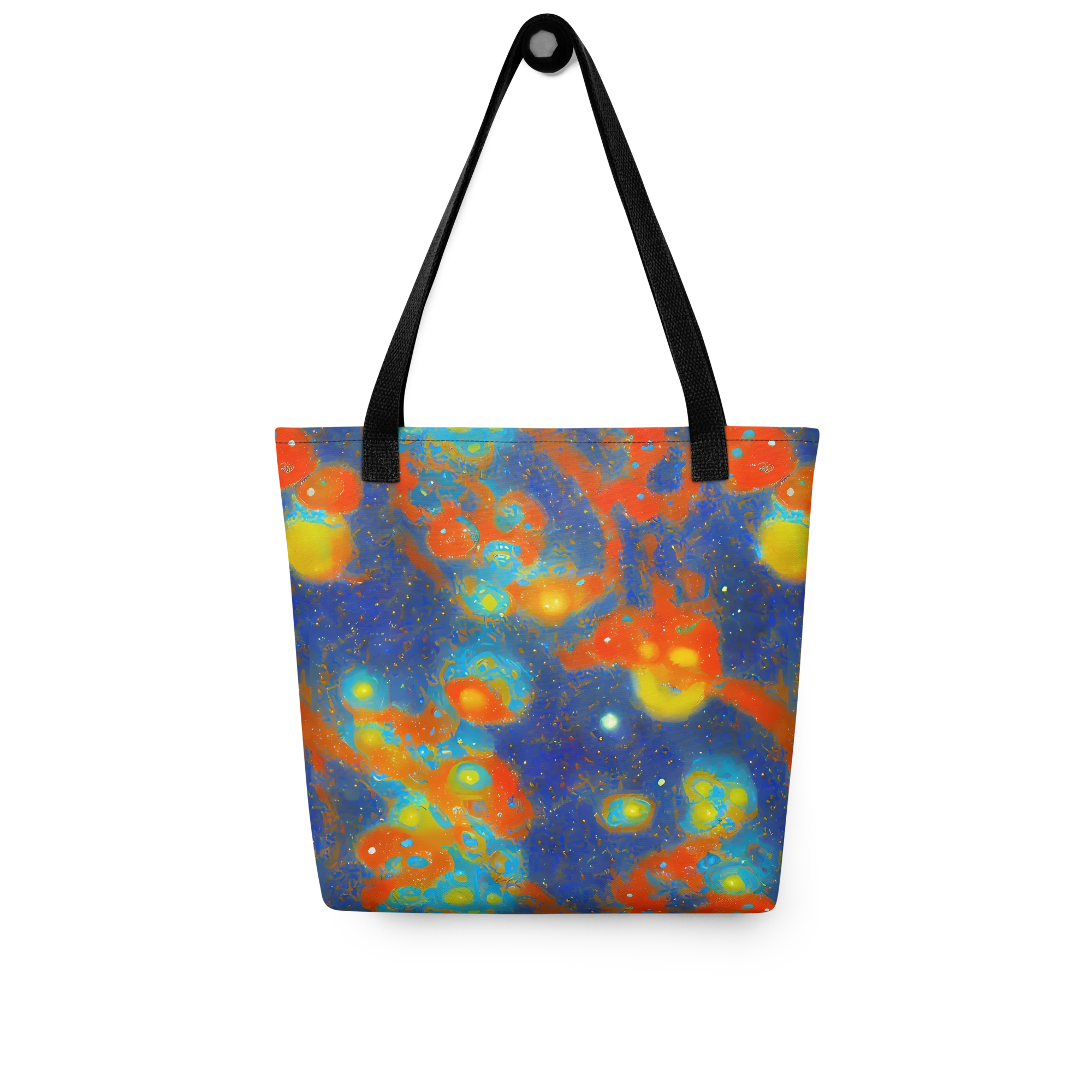 Orbital Bloom on Tote Bag — Front