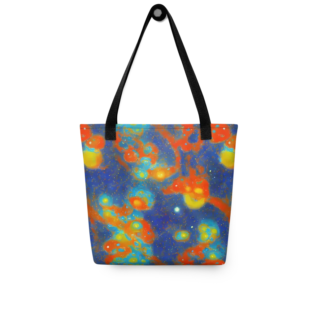 Orbital Bloom on Tote Bag — Front