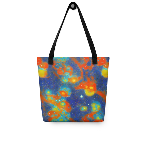 Orbital Bloom on a Tote Bag