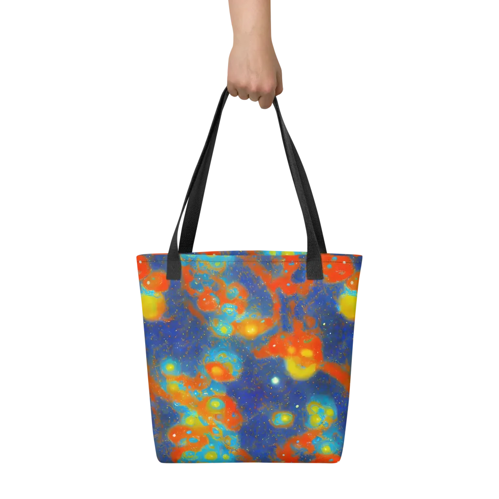 Orbital Bloom on Tote Bag — Front