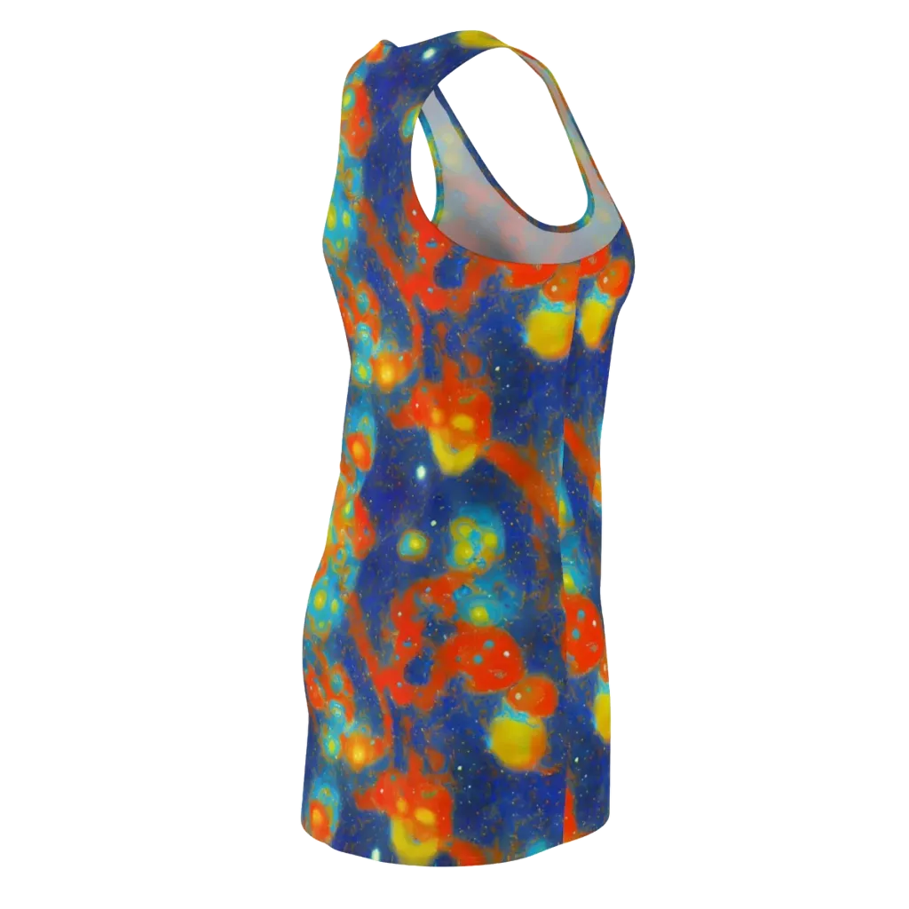 Orbital Bloom on Racerback Dress — Back Side