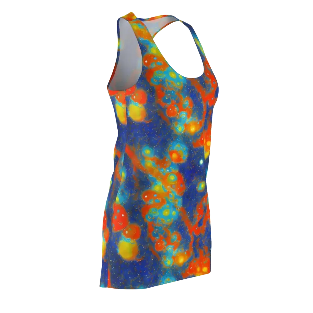 Orbital Bloom on Racerback Dress — Front Side