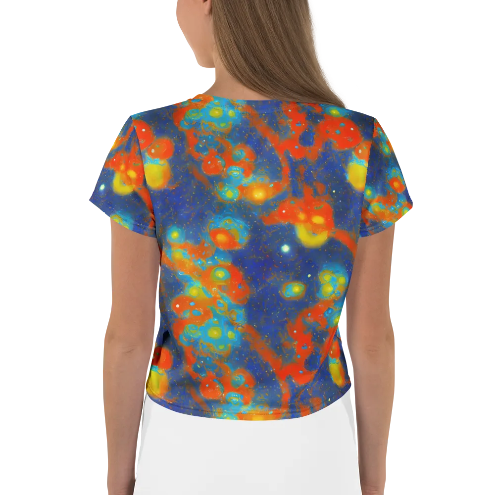 Orbital Bloom on Crop Tee — Back