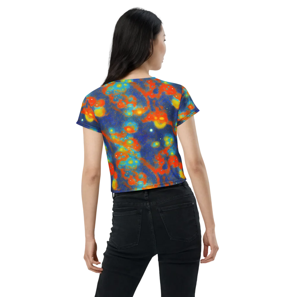 Orbital Bloom on Crop Tee — Back