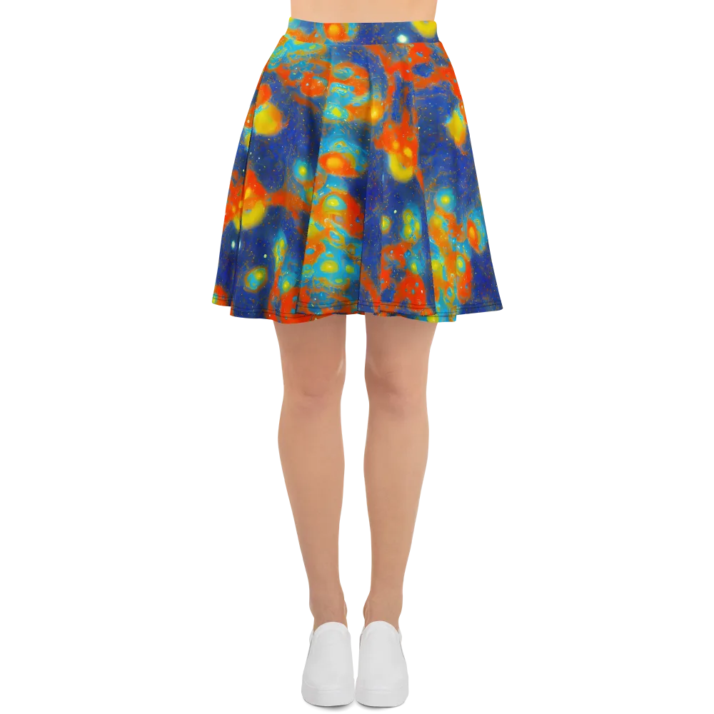 Orbital Bloom on Skater Skirt — Front