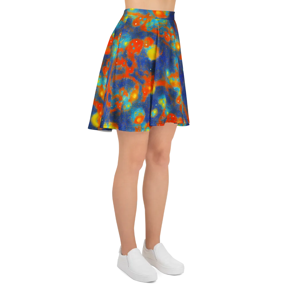Orbital Bloom on Skater Skirt — Right