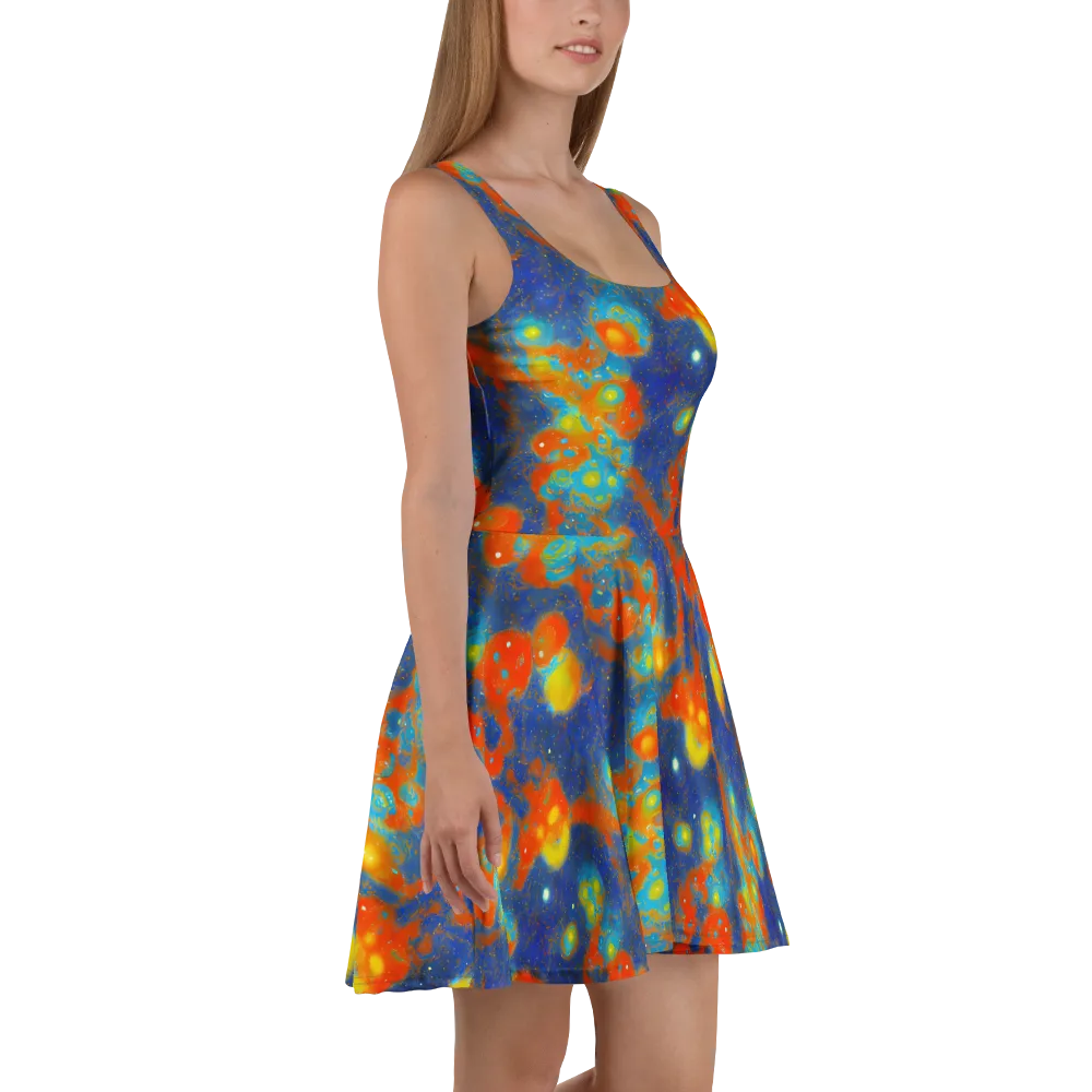 Orbital Bloom on Skater Dress — Right