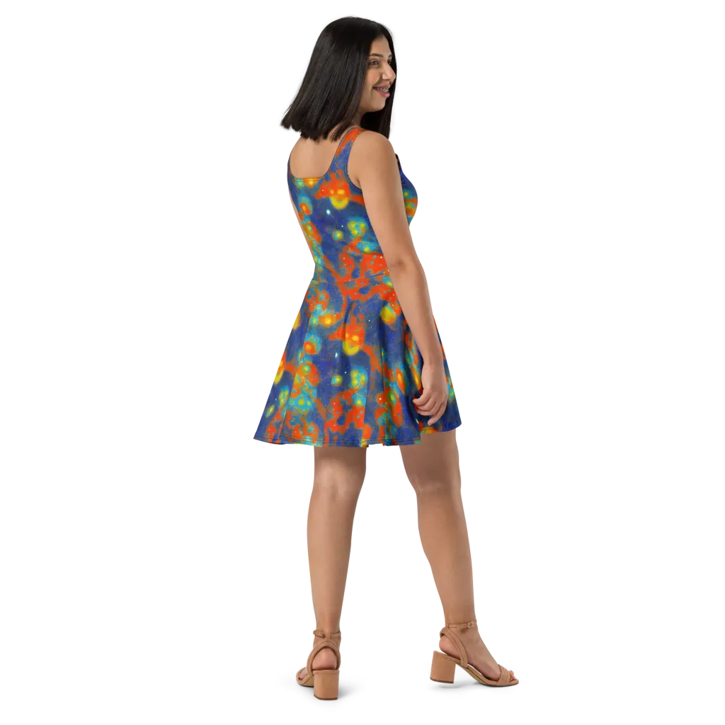 Orbital Bloom on Skater Dress — Right