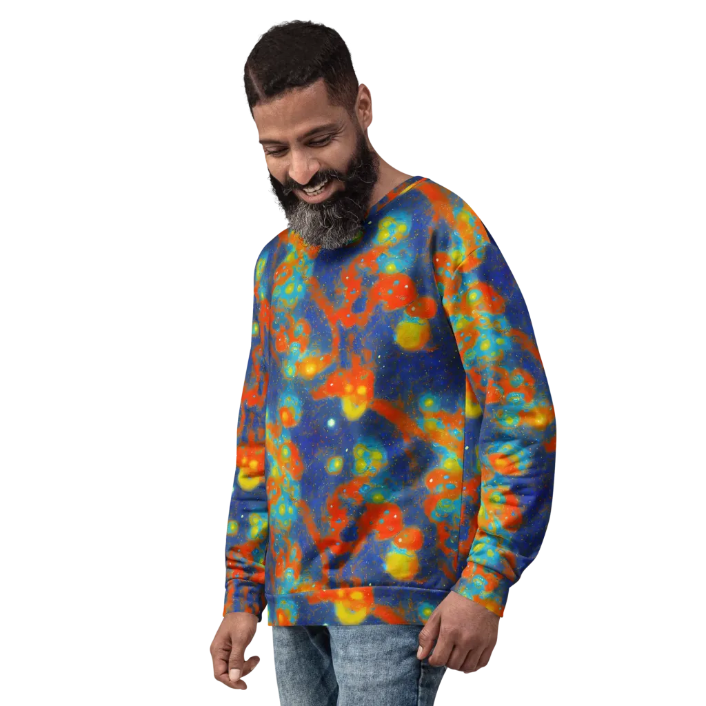 Orbital Bloom on Sweatshirt — Left Front
